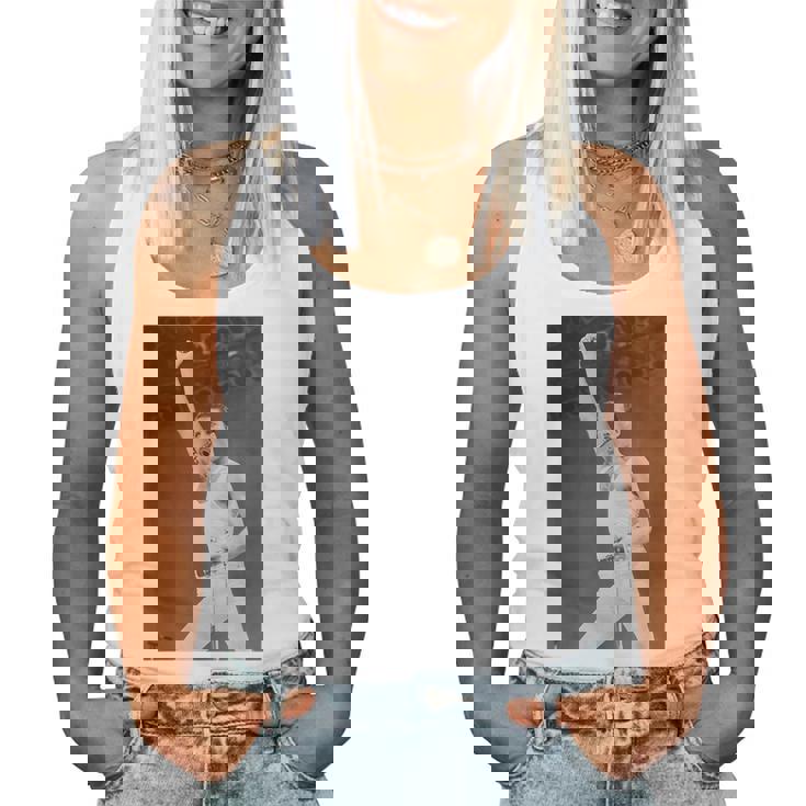 Queen Live Aid フレディ・マーキュリー・ウェンブリー・スタジアム 1985 レディースタンクトップ