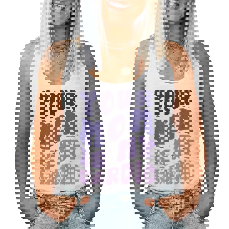 Your Mom Is My Cardio On Back 母の日 レディース メンズ レディースタンクトップ
