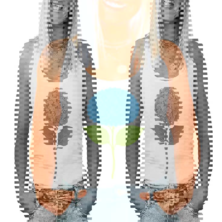 【花の花】あじさい美、花好き、自然 レディースタンクトップ