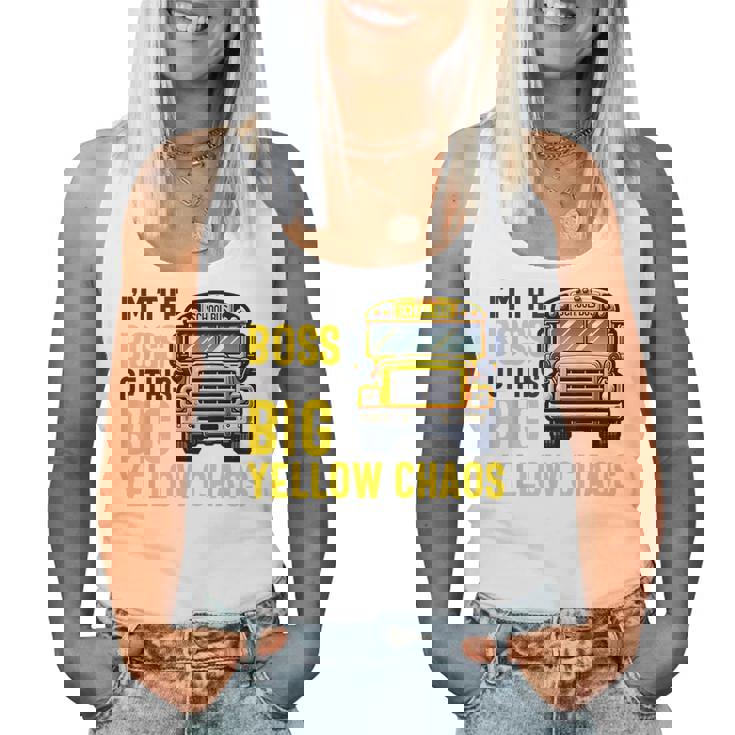 おかしなスクールバス運転手感謝 男性 女性 退職 レディースタンクトップ