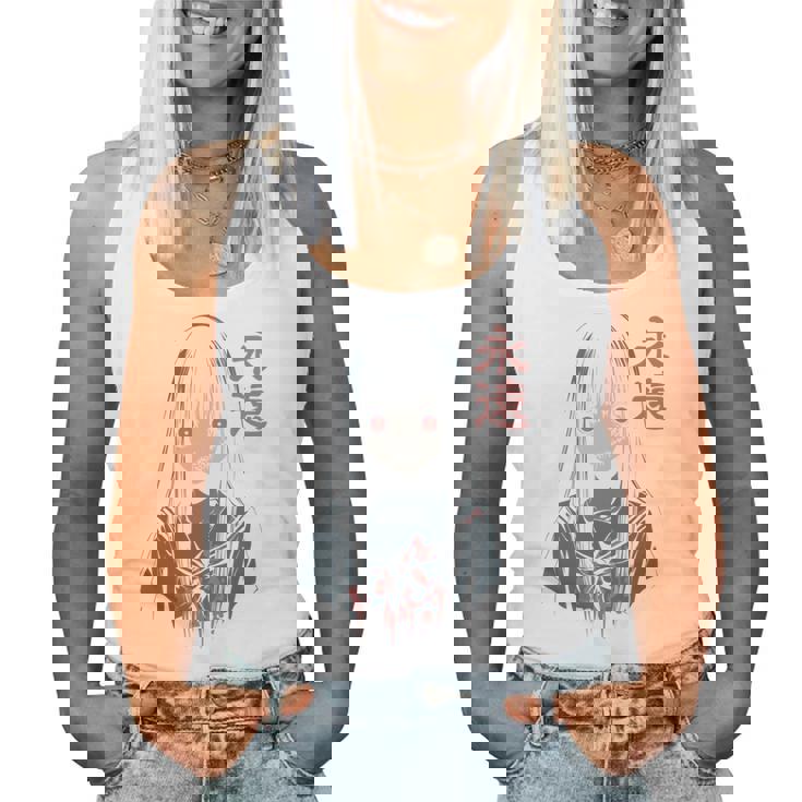 アニメ ホラーガール 美的 ソフト グランジ ワイフ 日本人 女の子 長袖tシャツ レディースタンクトップ