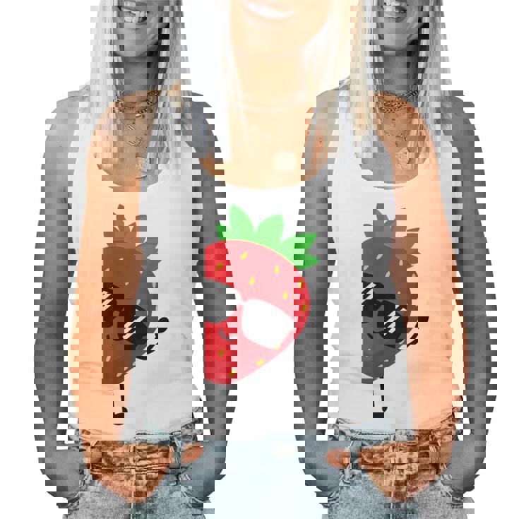 キッズストロベリーシャツ 男の子または女の子用 レディースタンクトップ