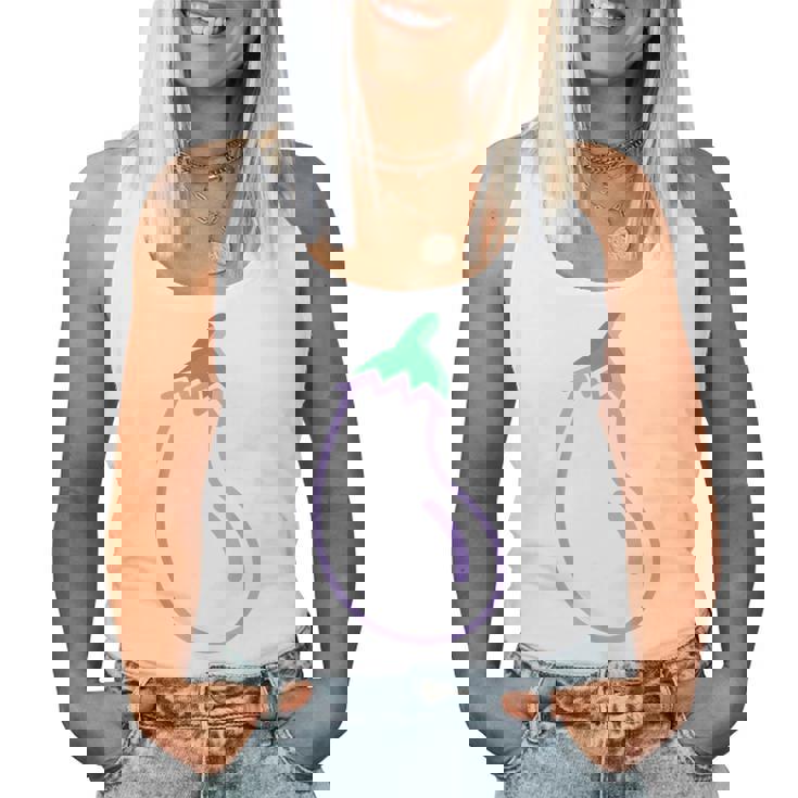 ナス 衣装 野菜 ビーガン 大人 女性 男性 子供 レディースタンクトップ