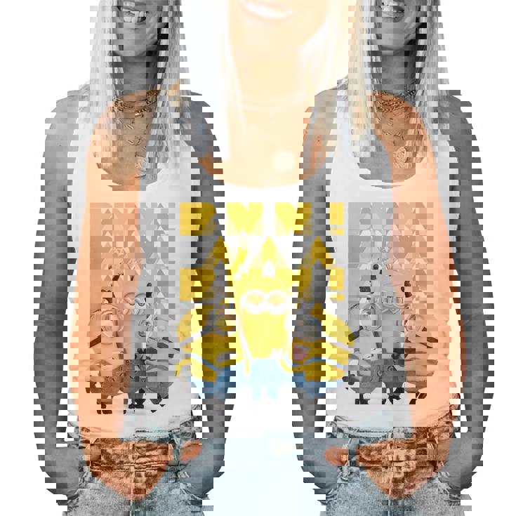 ミニオン Banana×4 レディースタンクトップ