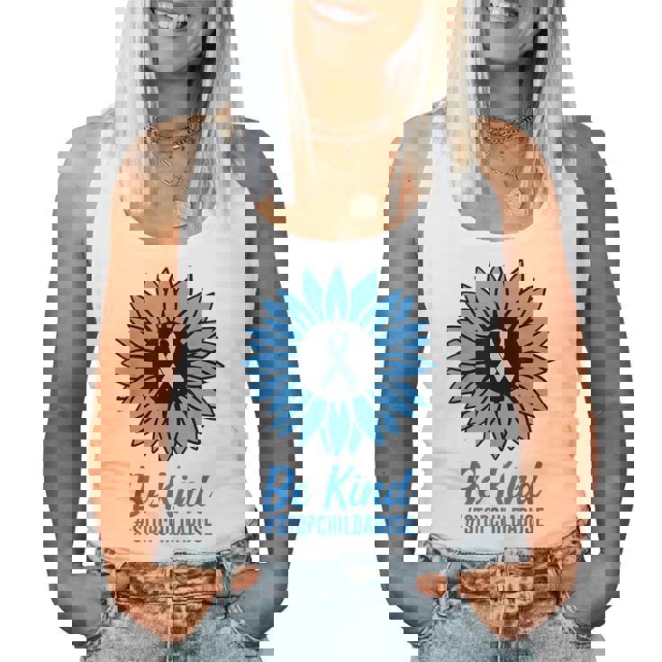 児童虐待防止 2025 Be Kind メンズ レディース キッズ レディースタンクトップ