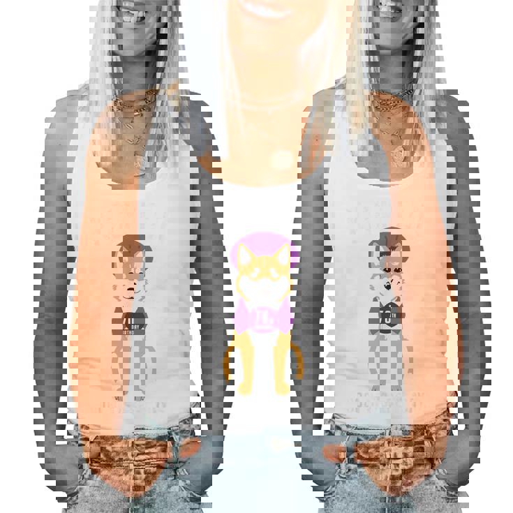 古希祝い 犬 柴犬 ちゃんちゃんこ 男性 女性 犬好き 70歳 Dog Days Best Days レディースタンクトップ