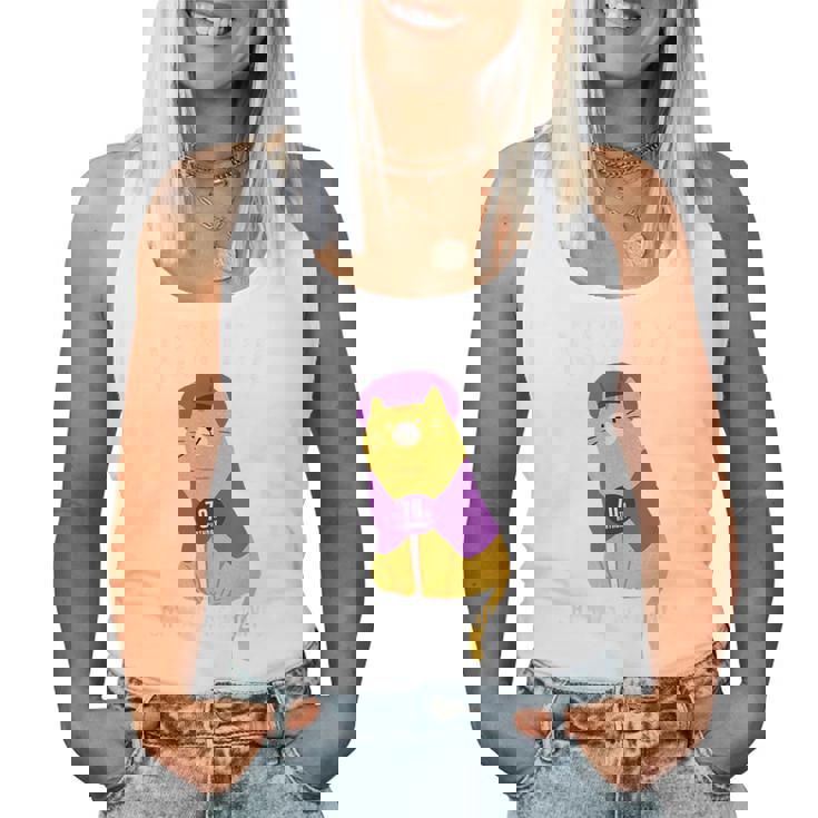 古希祝い 猫 ねこ ちゃんちゃんこ 男性 女性 猫好き 70歳 Cat Days Best Days レディースタンクトップ