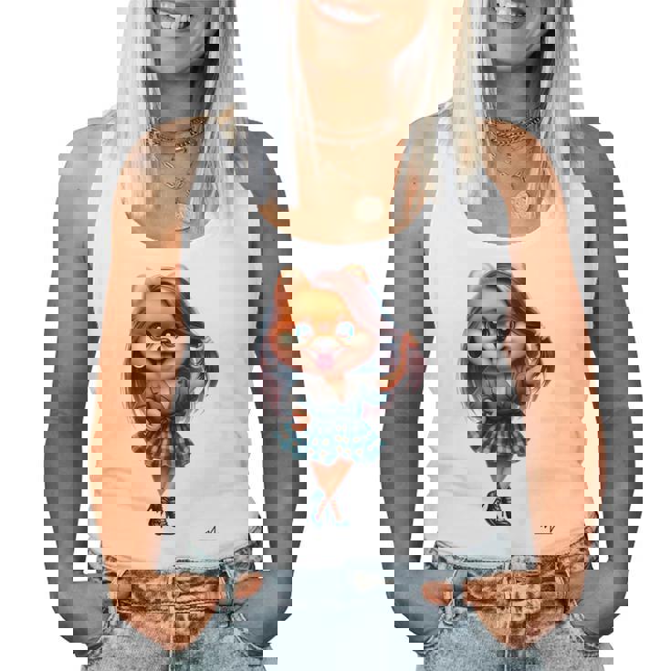 犬とペットへの愛をお祝いしましょう男性、女性、子供に。 レディースタンクトップ