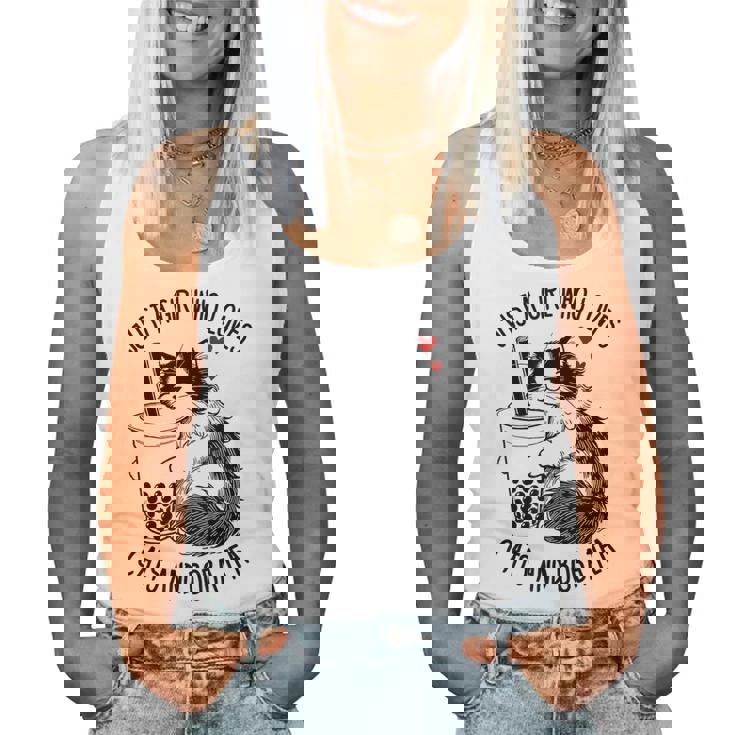 猫が大好きな女の子とボバティーラグドール猫好き レディースタンクトップ