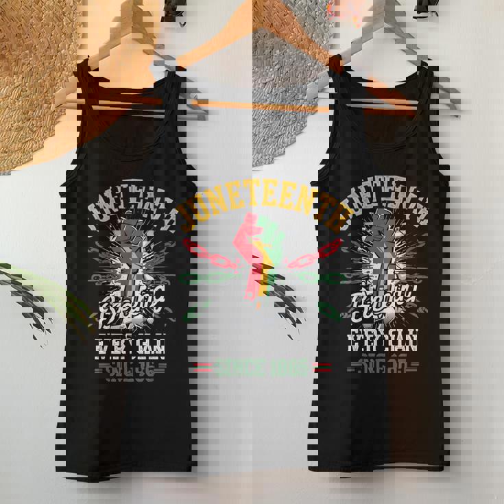 1865年以来、すべてのチェーンを破る 女性 男性 Junenth Freedom レディースタンクトップ 面白い贈り物