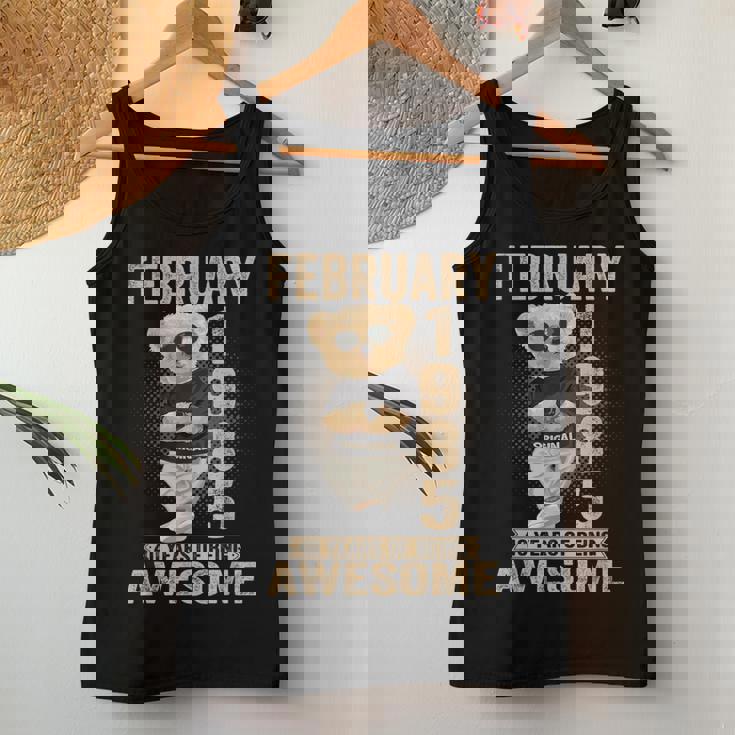 1985年2月40歳の誕生日男性と女性のための素晴らしいテディベア。 レディースタンクトップ 面白い贈り物