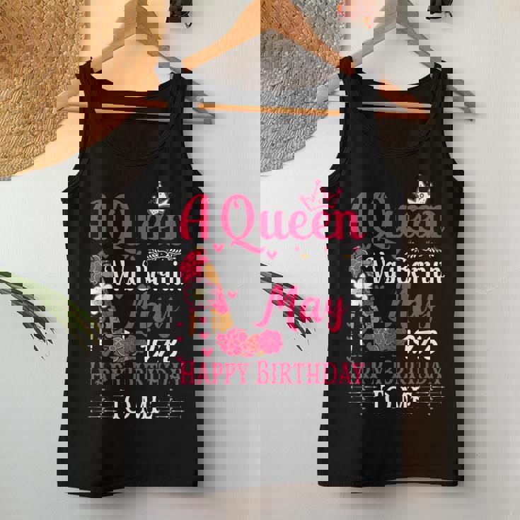 47歳の誕生日 ハイヒール A Queen Was Born In 5月 1978 レディースタンクトップ 面白い贈り物