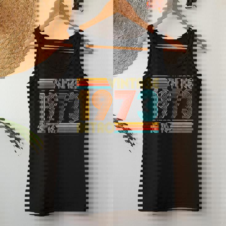 52歳の誕生日プレゼント 52歳 男性 女性 レトロ ヴィンテージ 1973 レディースタンクトップ 面白い贈り物