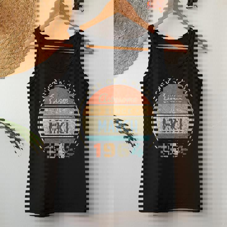 60歳の誕生日ギフト 男性 女性 60歳 3月 1964 レディースタンクトップ 面白い贈り物