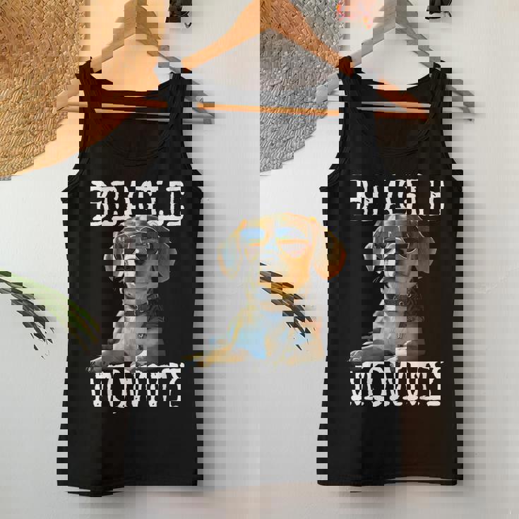 Beagle Mommyビーグル ママ フンデ ママについてつぶやく イングリッシュ・ビーグル ママ レディースタンクトップ 面白い贈り物