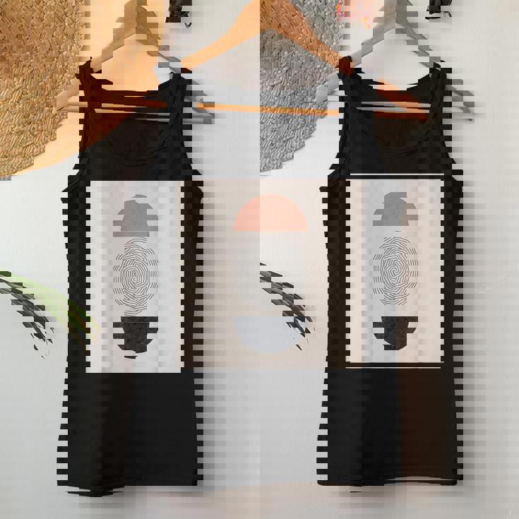 Boho 抽象形アート ミッドセンチュリー モダンアート レディースタンクトップ 面白い贈り物