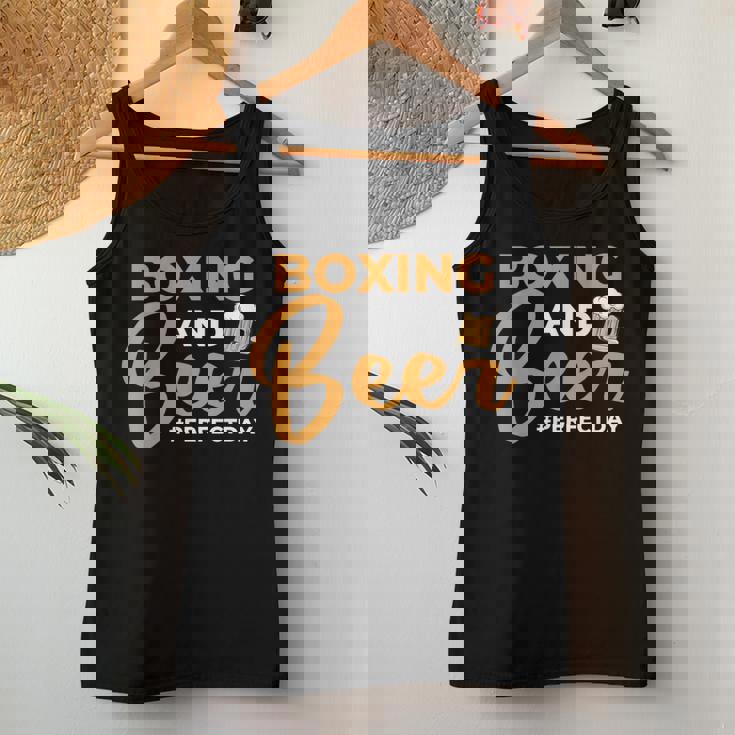 Boxing And Beer Perfectday ボクサー・ボクシング レディースタンクトップ 面白い贈り物