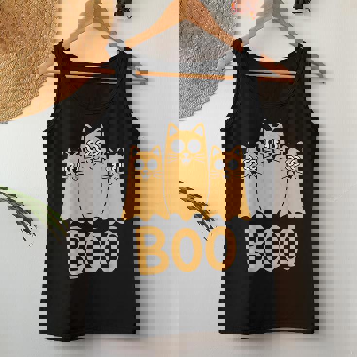 Cat ゴーストブー キュート キティ 猫好き ハロウィン 女性 男性 レディースタンクトップ 面白い贈り物