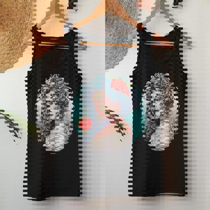 Chicano Girl メキシコ系アメリカ人 シカーノ ヒスパニック ラティーナ レディースタンクトップ 面白い贈り物