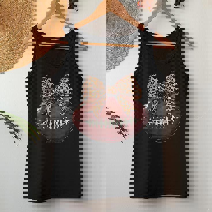 Cute Football Coquette Bow Cute Football Mom Women Tank Top Unique Gifts