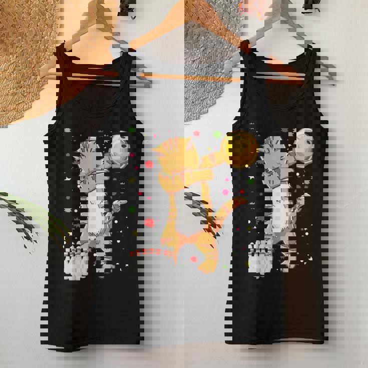 Dabbing Cat ボウリングシャツ 面白いボウリングギフト 猫 お母さん 女の子 レディースタンクトップ 面白い贈り物