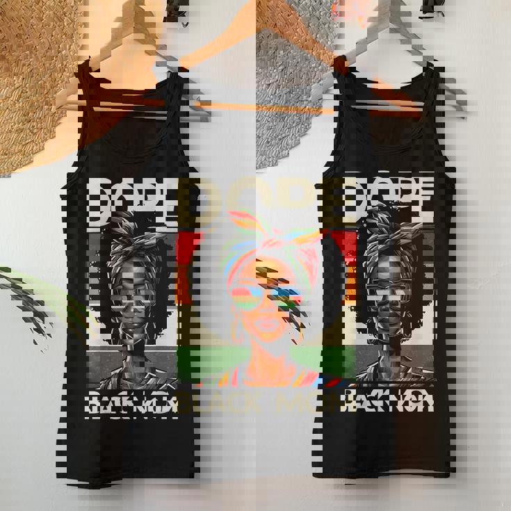 Dope Black Mom Pride Mother Afro Woman Melanin Black Mom Women Tank Top Personalized Gifts