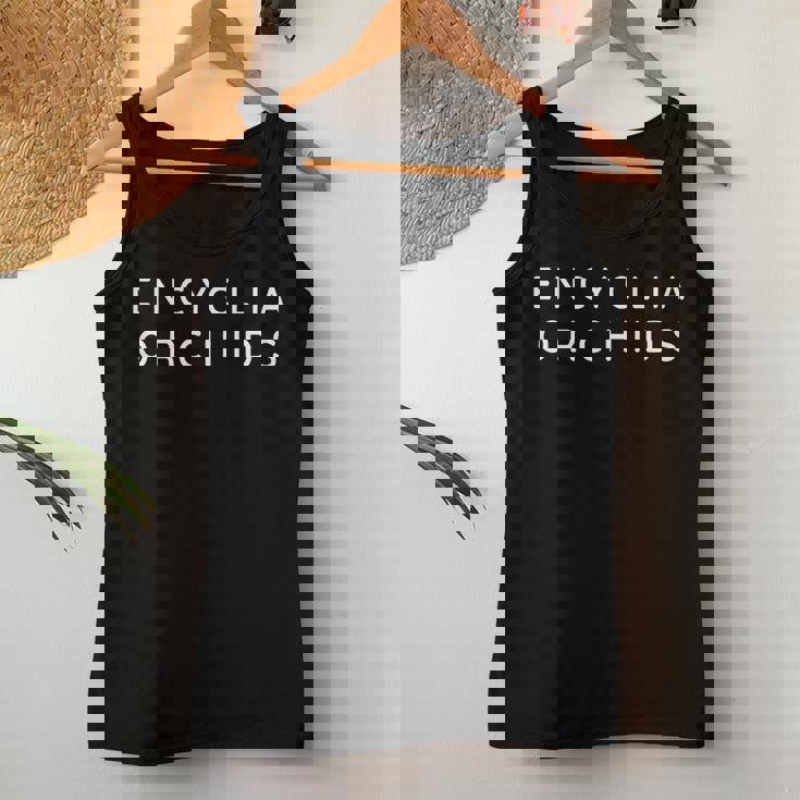 Encyclia 蘭の花 エンシクリア 蘭の花 モダンフォント レディースタンクトップ 面白い贈り物