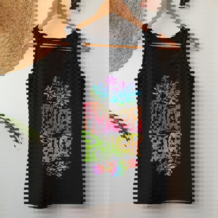 Flower Power ヒッピー サイケデリック '70年代レトロ レディースタンクトップ 面白い贈り物
