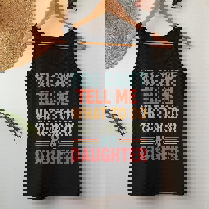 Father Daddy From Daughter Fathers Day レディースタンクトップ 面白い贈り物