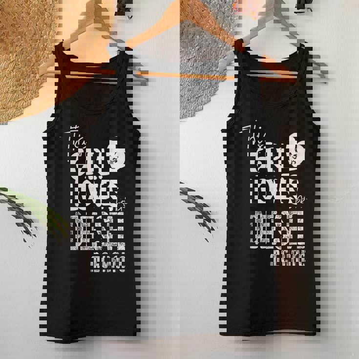 Girl Loves Diesel メカニックシャツ 面白いバレンタインデーギフト レディースタンクトップ 面白い贈り物