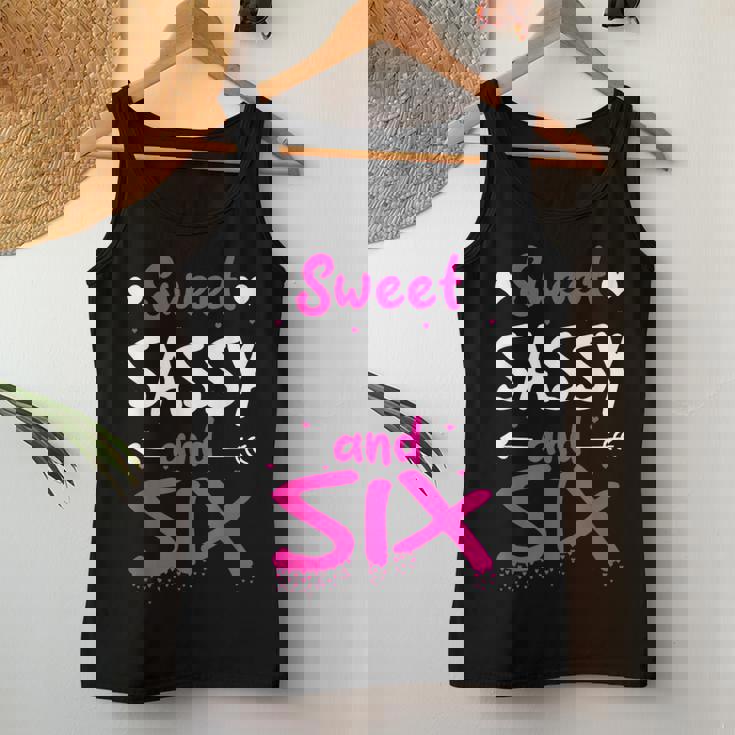 Happy 6Th Birthdayweetassy Andix Girls 6歳 レディースタンクトップ 面白い贈り物