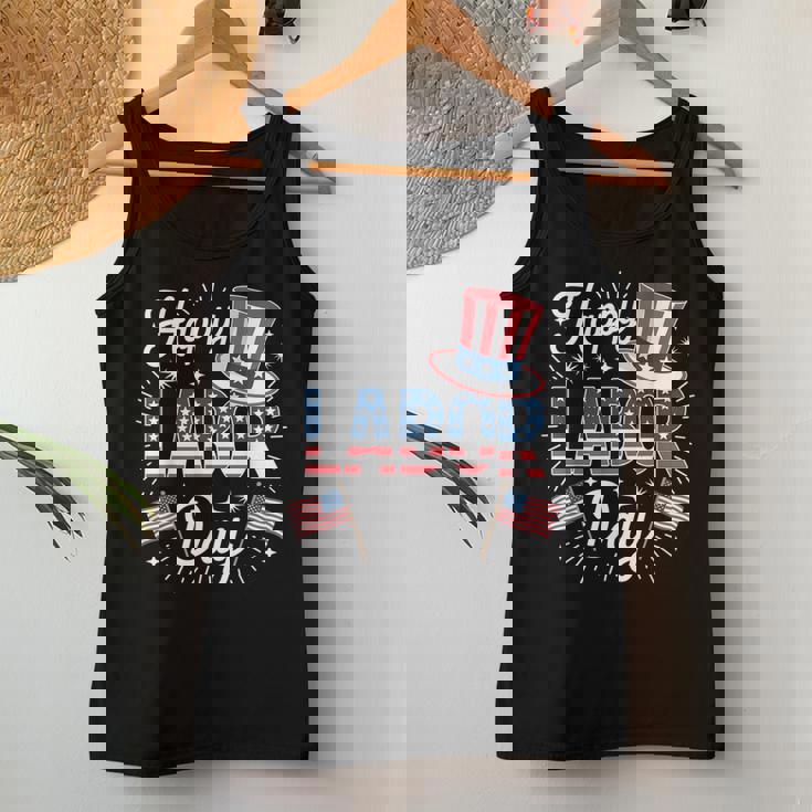 Happy Labor Day Patriotic Union Workers Usa Flag Women Women Tank Top Unique Gifts