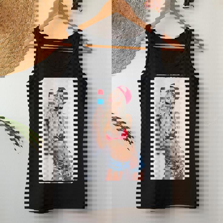 Hot Girl On 男性用 セクシー アイス ポップ ピンナップ 3 グランジ レディースタンクトップ 面白い贈り物