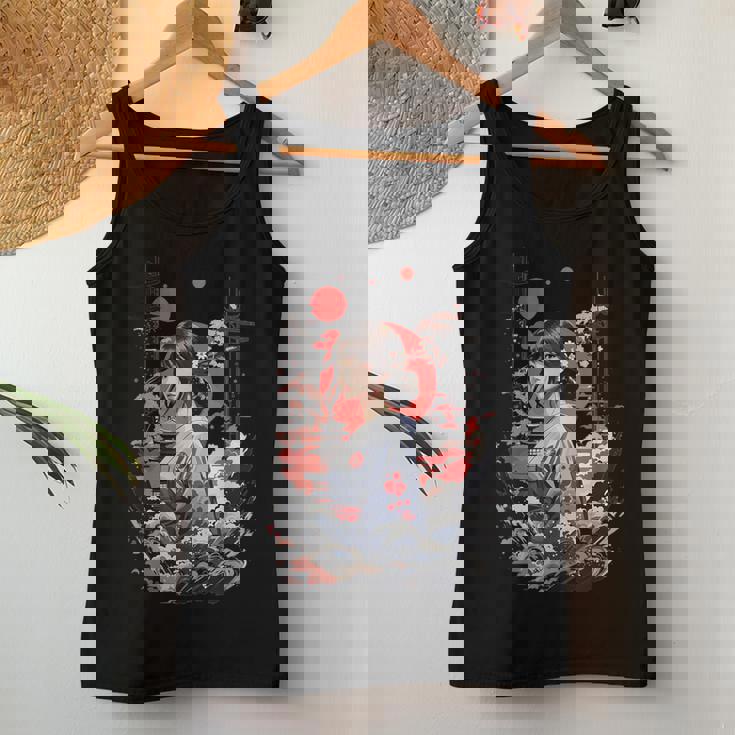 I Love Japan 東京都 日本の女の子 タトゥーアート レディースタンクトップ 面白い贈り物