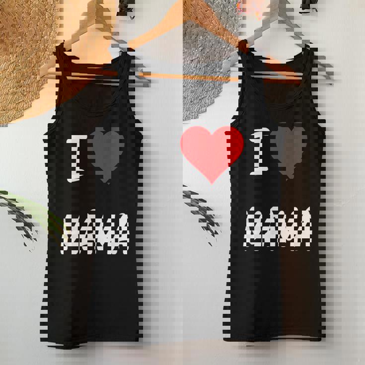 I Love Mama Children Love Heart ベビーチャイルドギフト お母さん レディースタンクトップ 面白い贈り物
