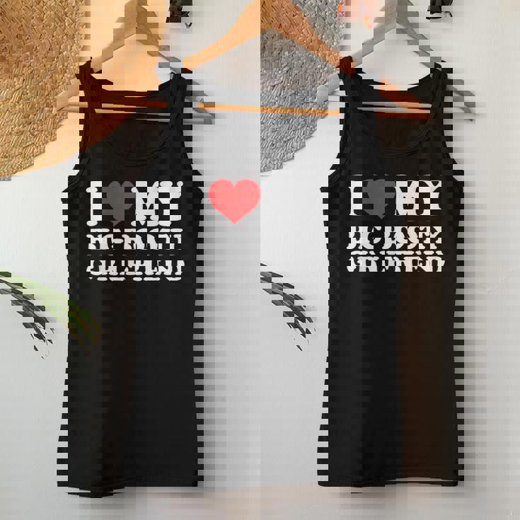I Love My Big Booty Girlfriend レディースタンクトップ 面白い贈り物