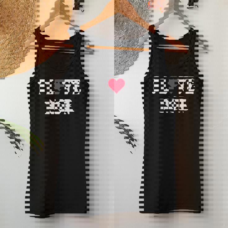 I Love Nor Match Girlfriend & Boyfriend Nor Name レディースタンクトップ 面白い贈り物