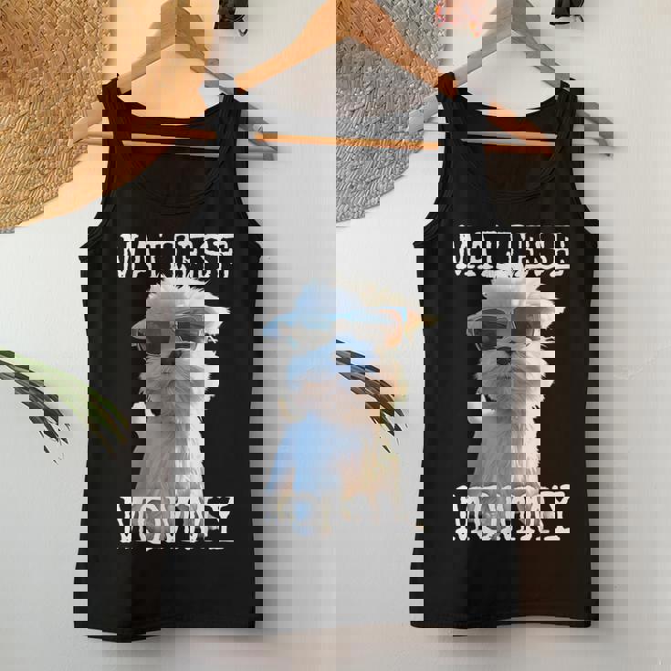 Maltese Mommyマルチーズ ママ 犬 お母さん 母の日 お母さん スウィート・マルチーズ レディースタンクトップ 面白い贈り物