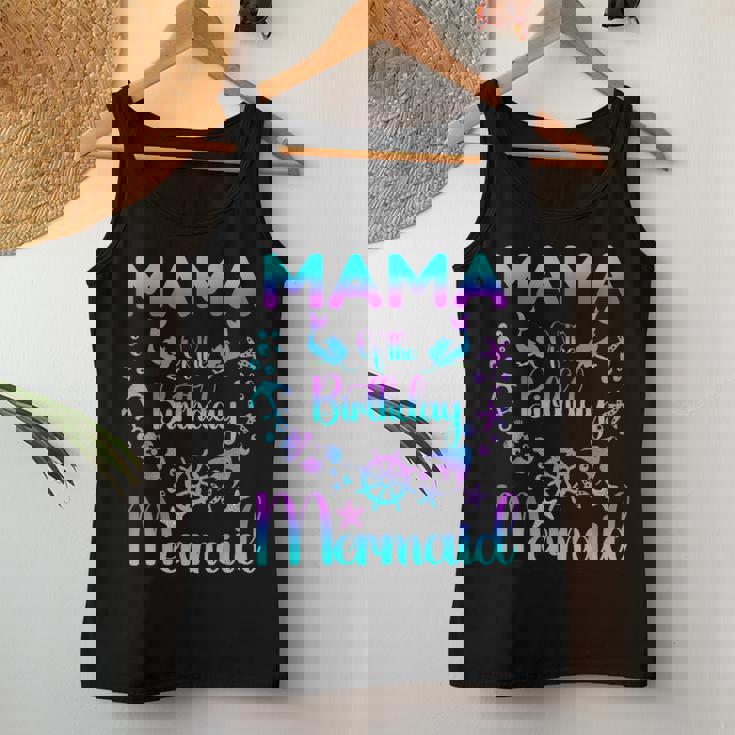 Mama Of The Birthday マーメイドファミリーマッチング レディースタンクトップ 面白い贈り物