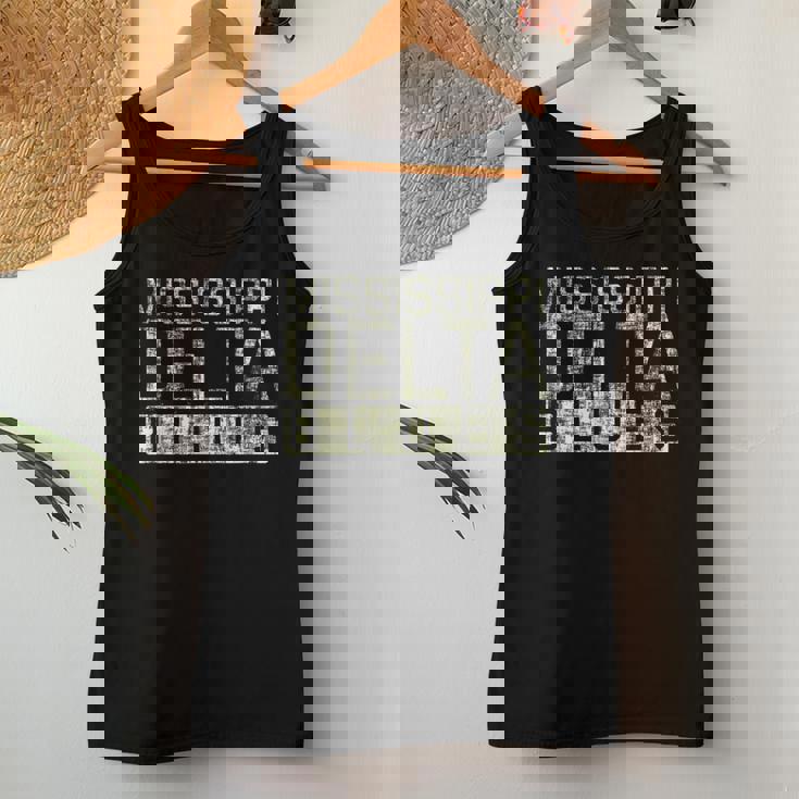 Mississippi Delta Blues Intage Retro Envejecida Camiseta sin mangas para mujer Regalos divertidos