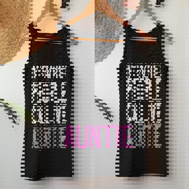 My Favorite People Call Me Auntie 母の日シャツ レディースタンクトップ 面白い贈り物