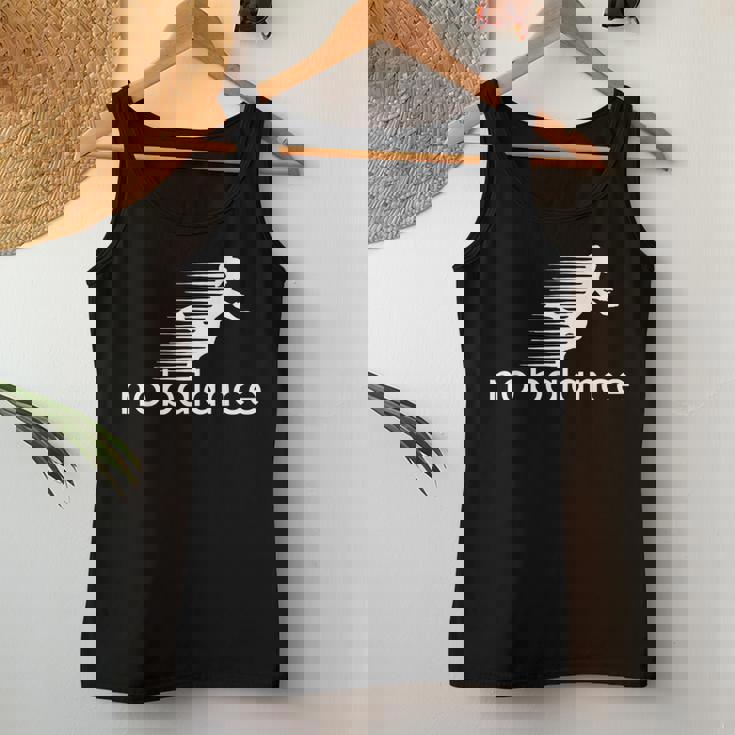 No Balance Girl スポーツとユーモアのための面白いパロディデザイン レディースタンクトップ 面白い贈り物