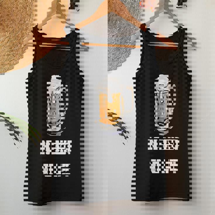 No Beer No Life レディースタンクトップ 面白い贈り物