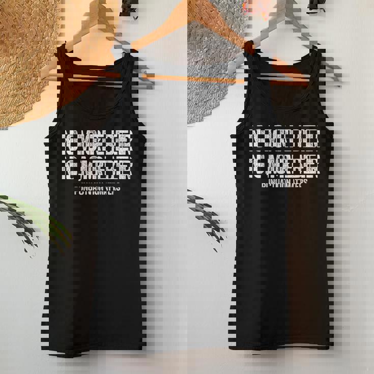 No More Beer シャツ 句読点 Matters メンズ レディース 面白い レディースタンクトップ 面白い贈り物