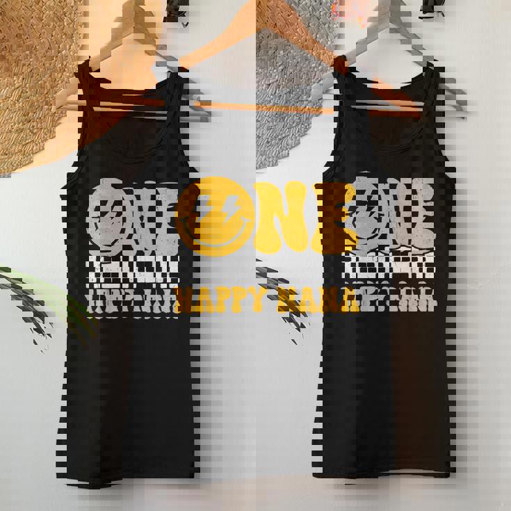 One Happy Nana 1歳の誕生日 グルーヴィースマイル 1歳 男 レディースタンクトップ 面白い贈り物