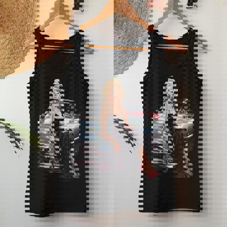 Pinup Girl ビンテージクラシックカー ホットロッド ロカビリー レディースタンクトップ 面白い贈り物