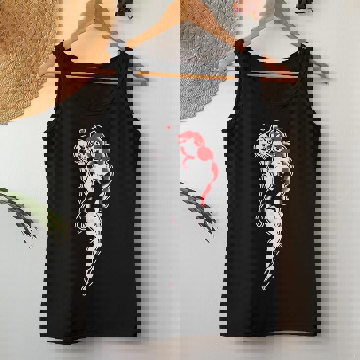 Pretty Girl Devil ピンナップガール トラディショナルフラッシュ レディースタンクトップ 面白い贈り物