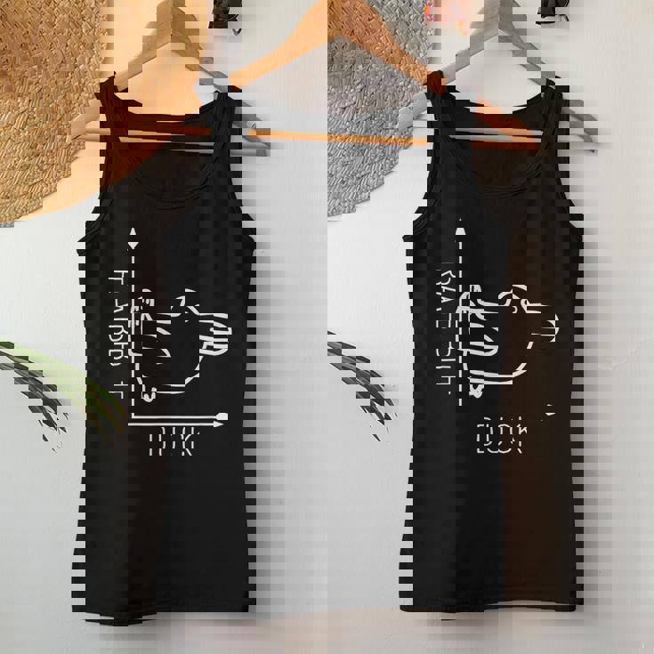 Rabbit Duck ウィトゲンシュタイン ラビットダック 哲学者 レディースタンクトップ 面白い贈り物