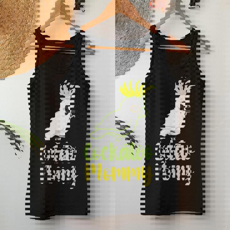 Retro Cockatoo Mother Mom Cockatoo Mommy Cockatiel レディースタンクトップ 面白い贈り物