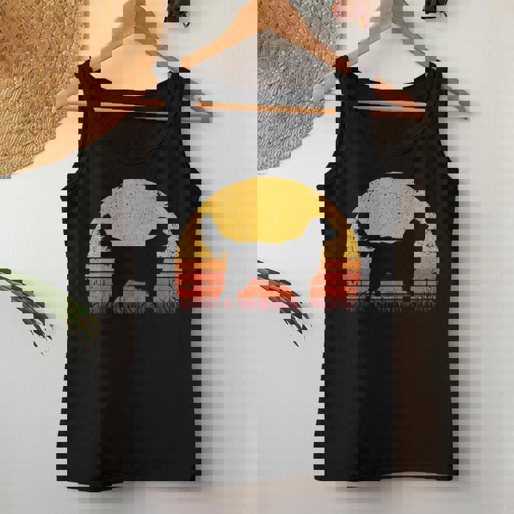 Retro Golden Retriever Dog Mom Dad Retriever Canotta da donna Regalos divertidos